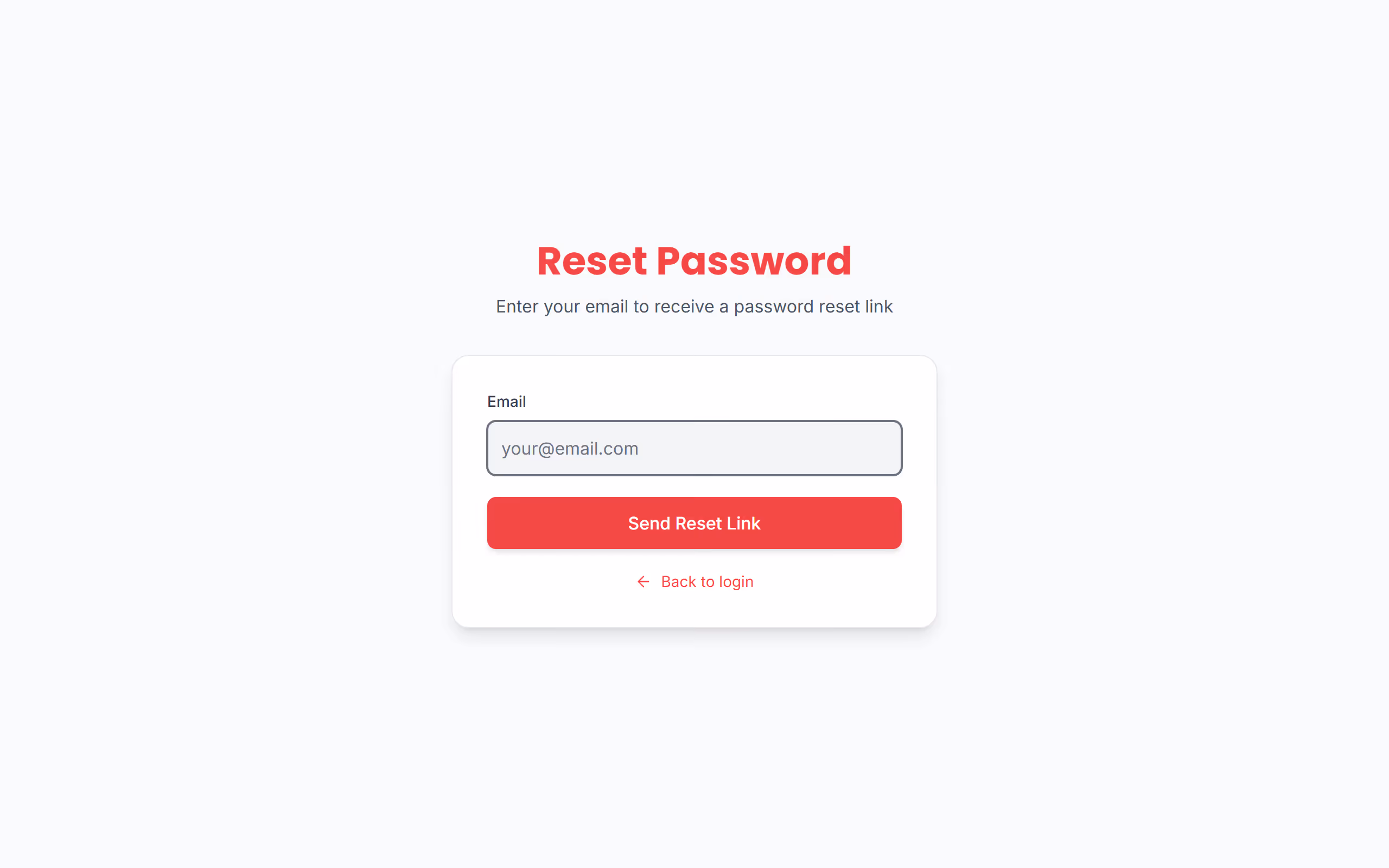 Reset a forgotten password in the Stage Friend app on a computer